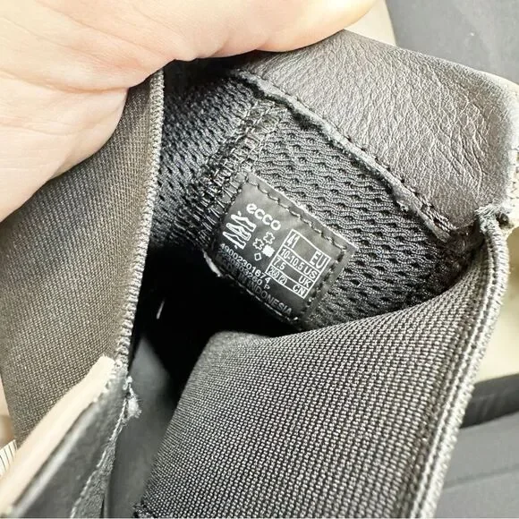 Ecco Grey Leather Chelsea Slip On Boot Size 10-10.5 Modtray - Picture 8 of 9